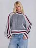 Autumn Retro Star Knit Sweater – Trendy Loose Fit