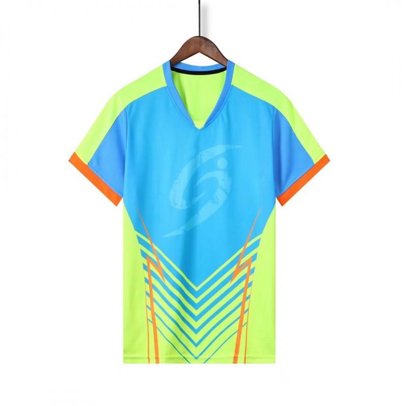 Unisex Short Sleeve Sports Shirt Table Tennis Badminton Training Competition