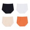 1/4 Pcs High Waist Panties for Women Plus Size Ice Silk Seamless Briefs Women Soft Underpants