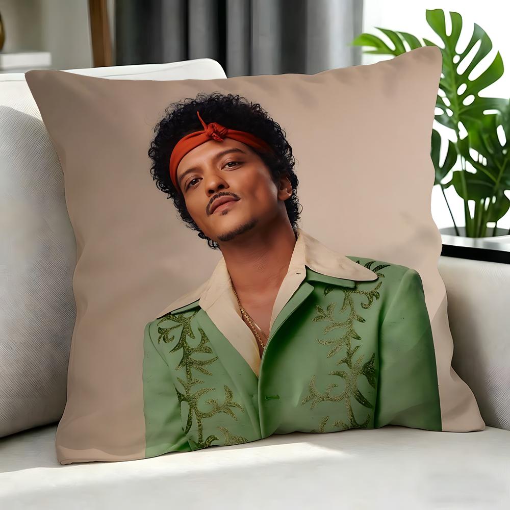 Sänger - Bruno Mars Kissenbezug Kissenbezug-Set 4 Stück 50x50 45x45 40x40 Kissenbezug Dekorativ Sofa Heimdekoration