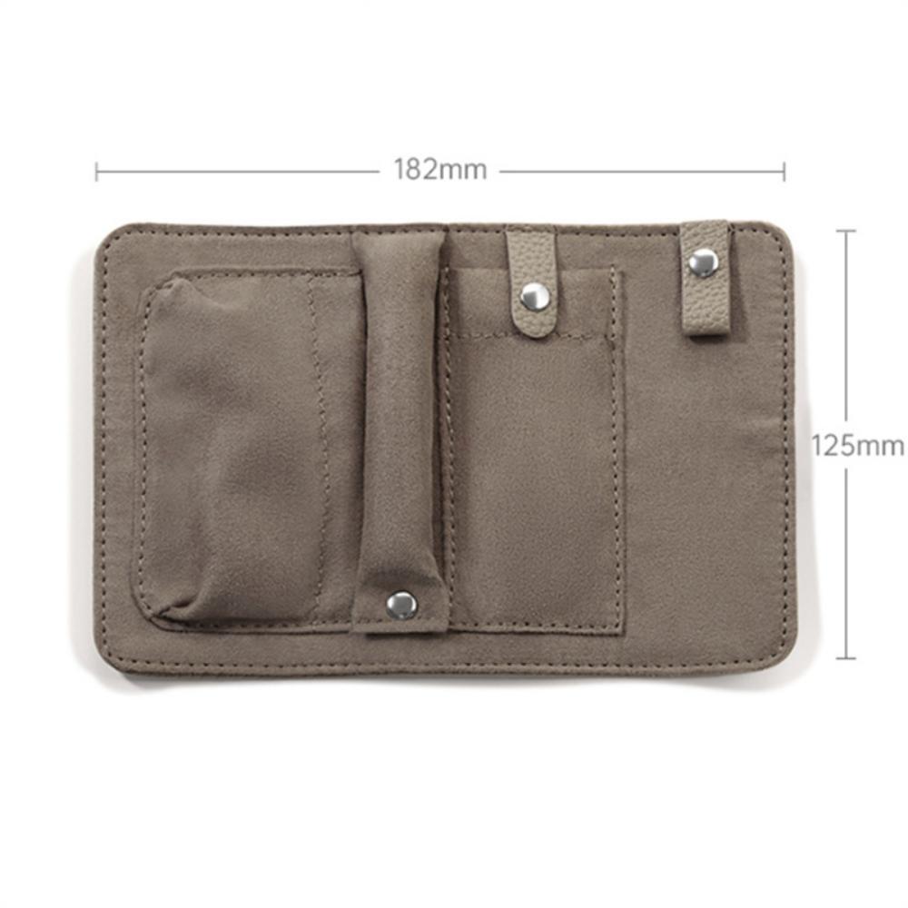 PU-Leder Schmucktasche Halsketten-Rolltasche Reise-Tragbare Schmuckaufbewahrungstasche Ring-Armband-Aufbewahrungs-Rolltasche