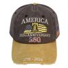 American Flag Printed Baseball Cap USA 250 Year Commemorative Hat Adjustable for Outdoor Sports Holiday Party and Gifting
