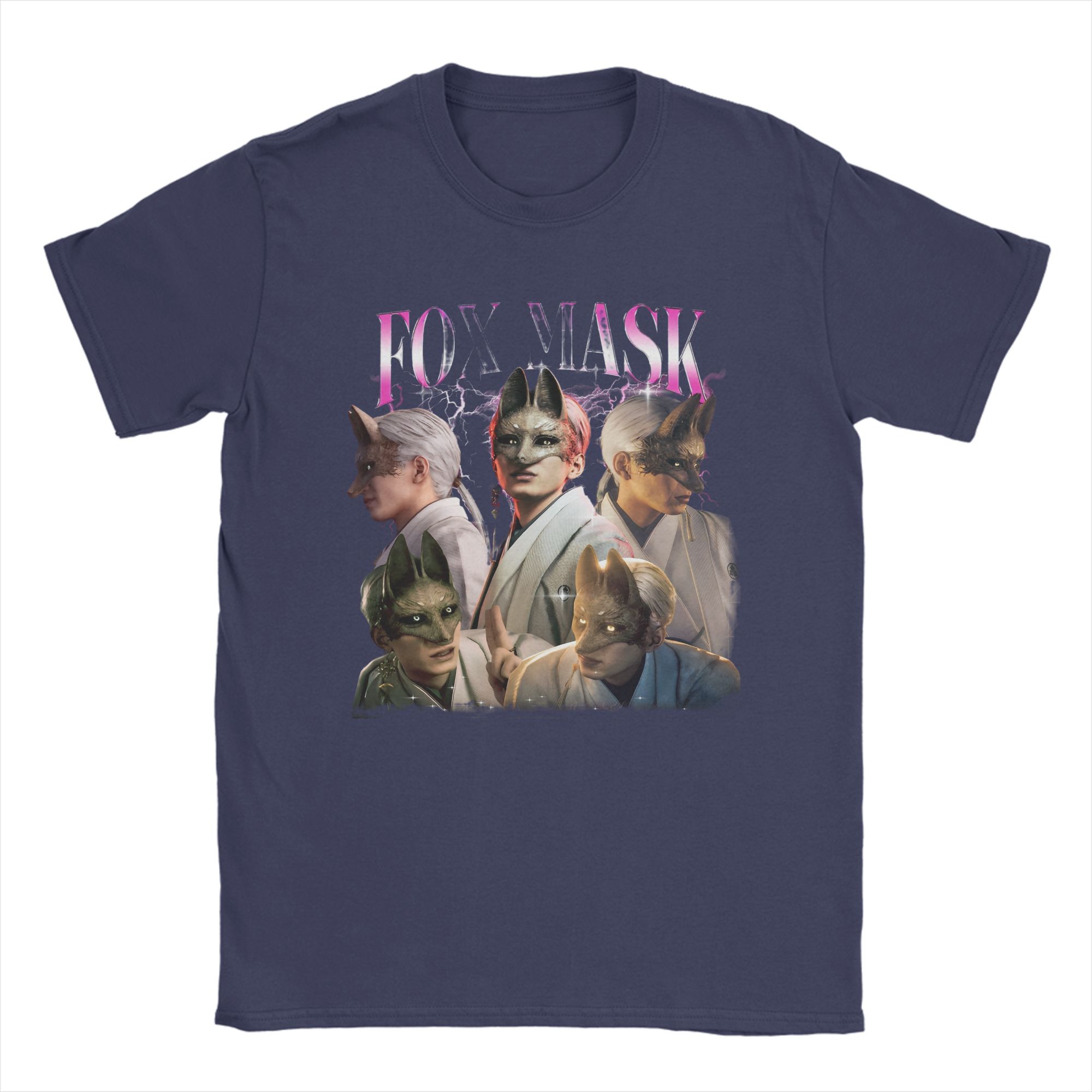 

Silent Hill F Fox Kotoyuki Horror Game T-Shirts for Men Fun Pure Cotton Tees Crewneck Short Sleeve T Shirt Plus Size Tops 4XL