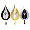 12 Inch Wall Clock with Pendulum for Living Room, Non Ticking Bedroom And Office (Battery