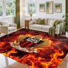 OGC Nice FC Design Crystal Velvet Rug Soft Decorative Mat for Bedroom Entrance