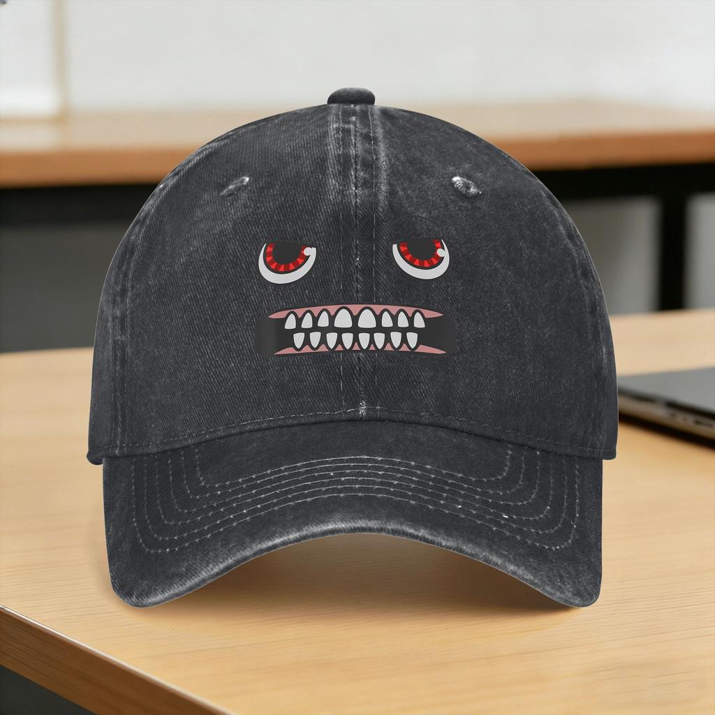 Baseball Cap Funny Angry Crazy Face Summer Trendy Hip Hop Hats Unisex Women Print Outdoor Gym Sun-Proof Snapback Cap