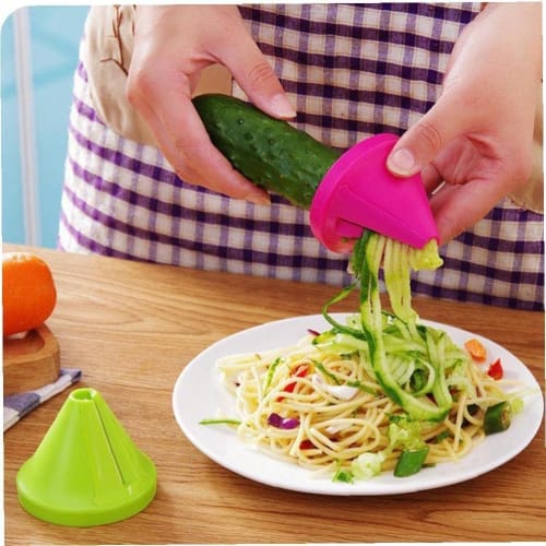 PULABO Spiralize Pligtable Spiraler Slicer Spiralizer Fast Cutter, Zucchini Spieral Cutter, Zucchini Spaghetti Maker For Noodles Practical