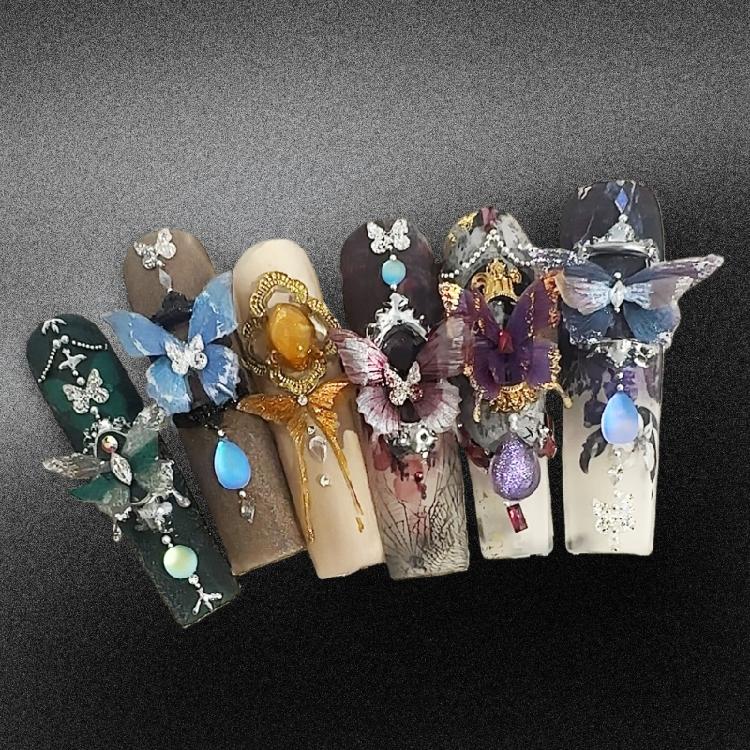 Intricate Butterfly Wing Silicone Craft Mold Reusable Tool For Epoxy Resin Art Nail Decorations Manicure Mould