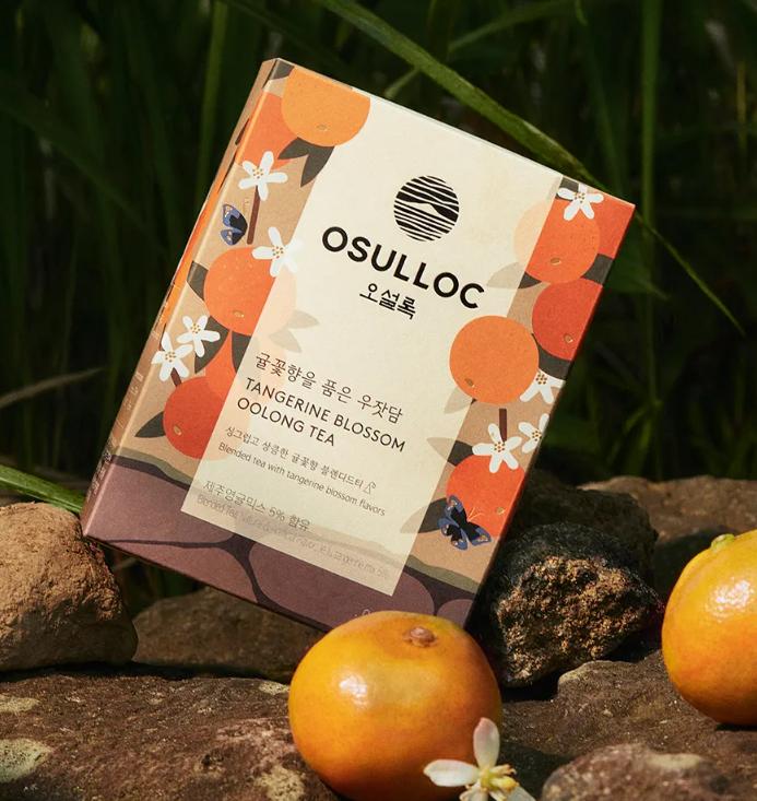 Osulloc Woojatdam mit Mandarinenblütenaroma – 3 einzeln verpackte Teebeutel