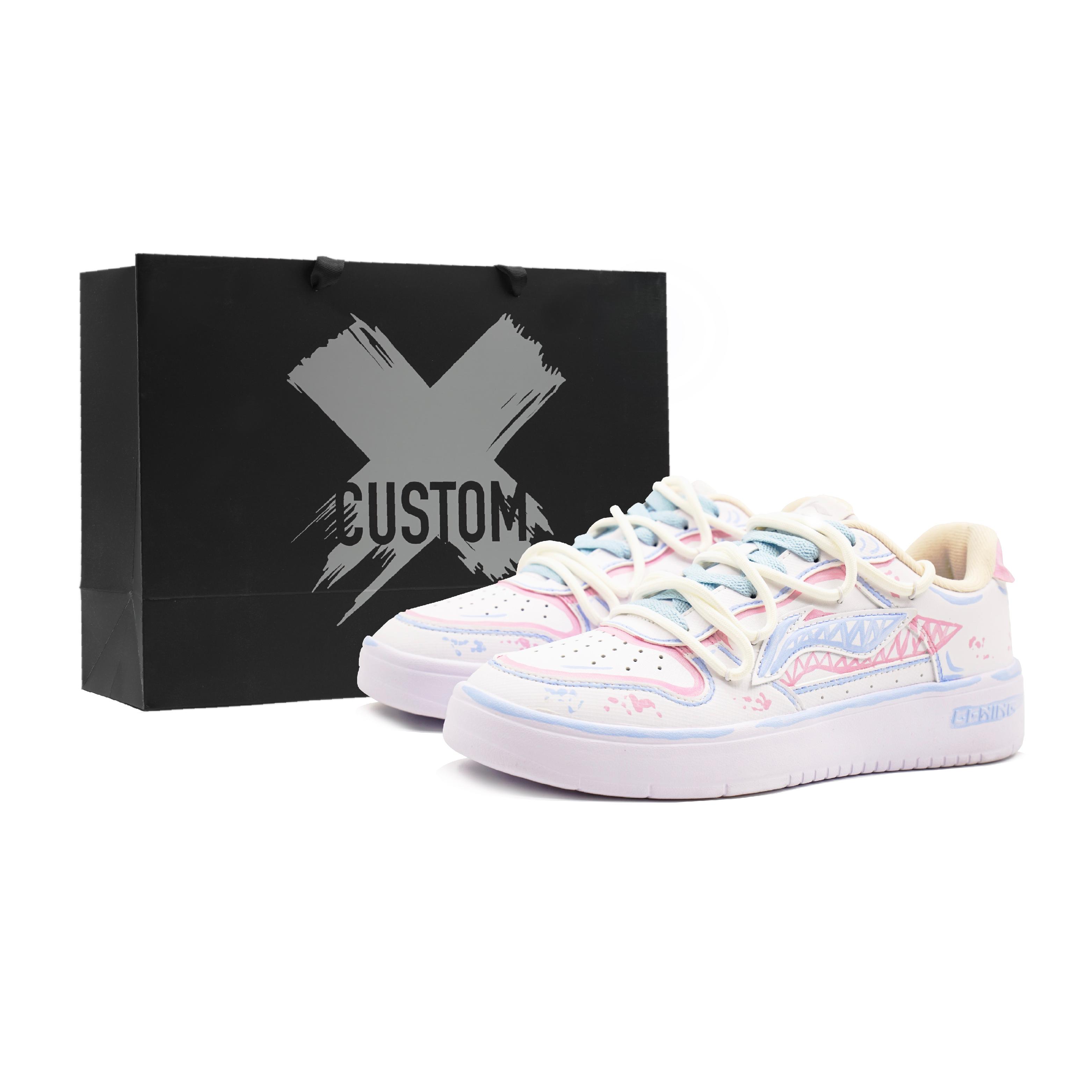 

Li Ning Floating Boat Abrasion Resistant Breathable Height Increasing Low top Skateboard Shoes Women s AGCS420-6(Team218-S) 40