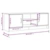 VidaXL Meuble TV sonoma gris 102x30x37,5 cm bois d'ingénierie 823259