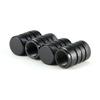 4Pcs Car Tire Valve Stems Cap Knurling Style Tire Valve Cap Aluminum Tire Wheel Stem Air Valve Cap Car Universal Accessories Valve Stems 1