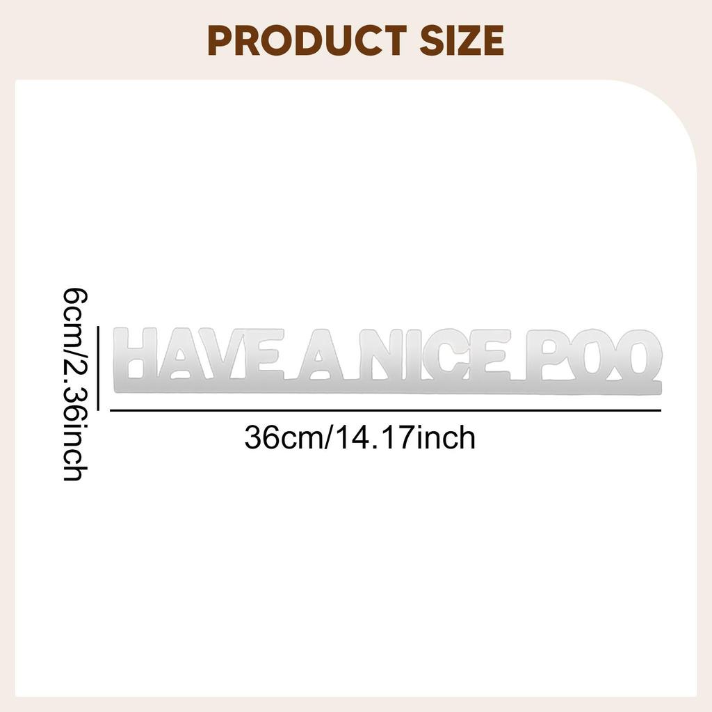 Bathroom Door Sign Unique Easy To Install Hanging Ornament Wall Decoration for Washroom Public Toilet Home Apartment Cafe