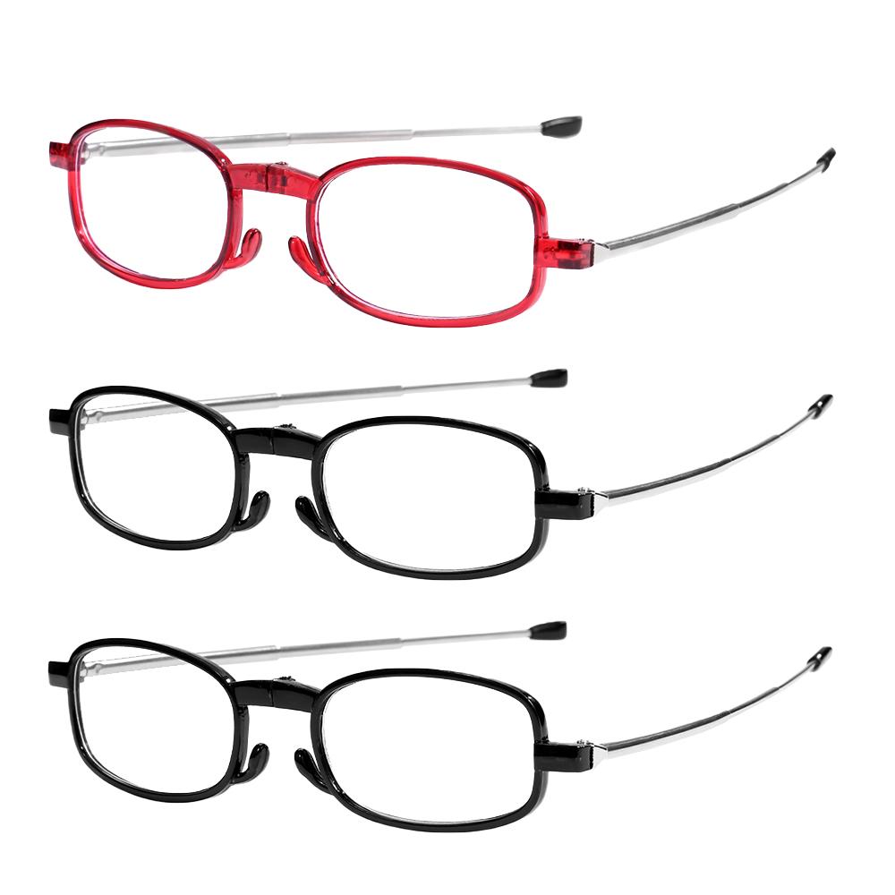 3PCS Foldable Reading Glasses +1.00 to +4.00 Strength Men Women Anti Blue Light Farsightedness Eyewear