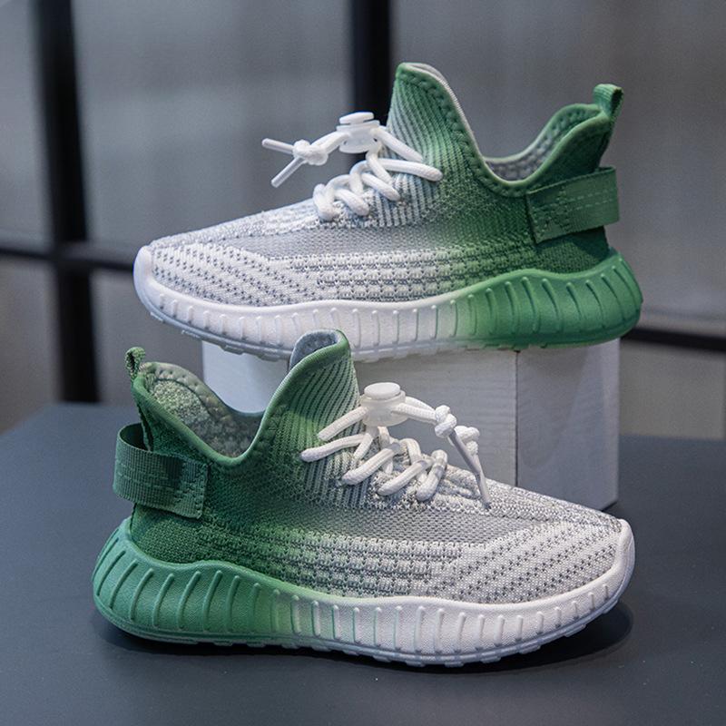 Pánské a dámské dětské boty, síťované prodyšné dětské tenisové boty, letní nové univerzální tenisky s měkkým dnem a pleteným lemem