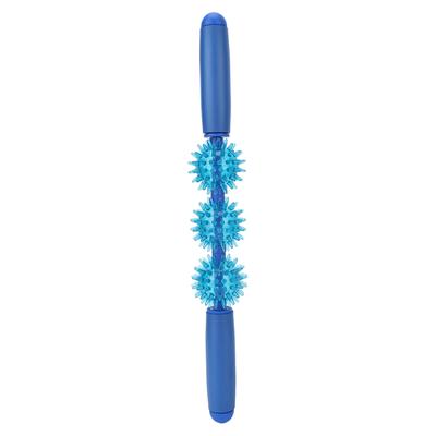 Massage Roller Stick mit 3 Massagekugeln 360 Grad Massage Faszien Muskelroller Massagerolle