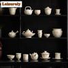 150ml Antique Soda Glaze Gaiwan Boutique Persimmon Ruyi Tea Tureen Tea Making Cover Bowl Chinese Tea Set Accessories Decoration