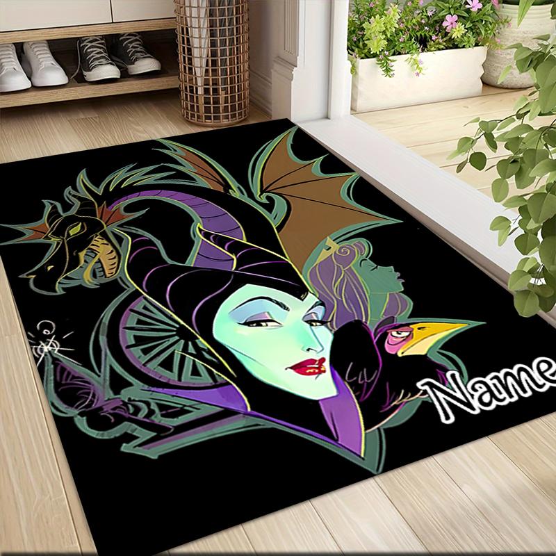 Custom Name Undersea Mermaid Adventure Carpet Rug Customizable Soft Washable Anti-Slip Home Living Room Sofa Mats Personalized Rug. 0909359