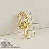 Can Be Opened Spring Clasp Chrms For Jewelry Making Supplies Gold Color Round Oval Buckle Diy Bracelet Necklace Accessories