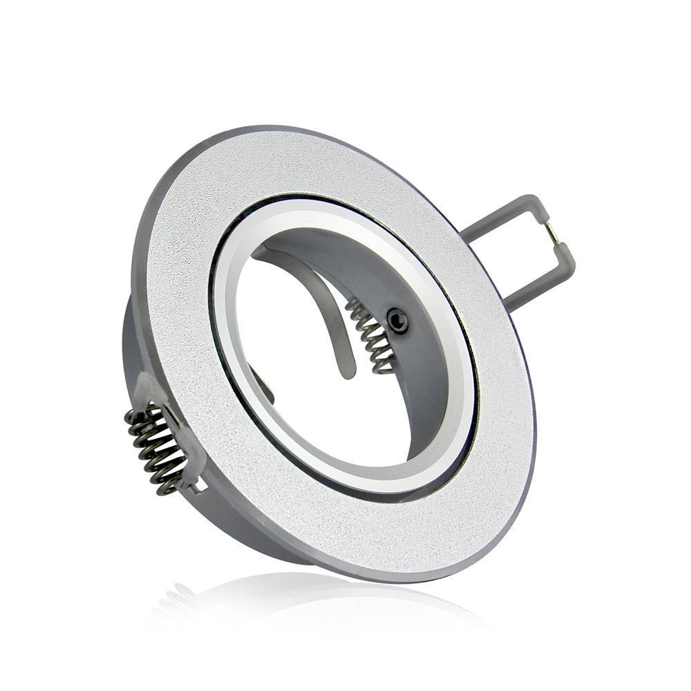 Oprawa Okrągła Aluminium East Opal Srebrna Piaskowana - 301567