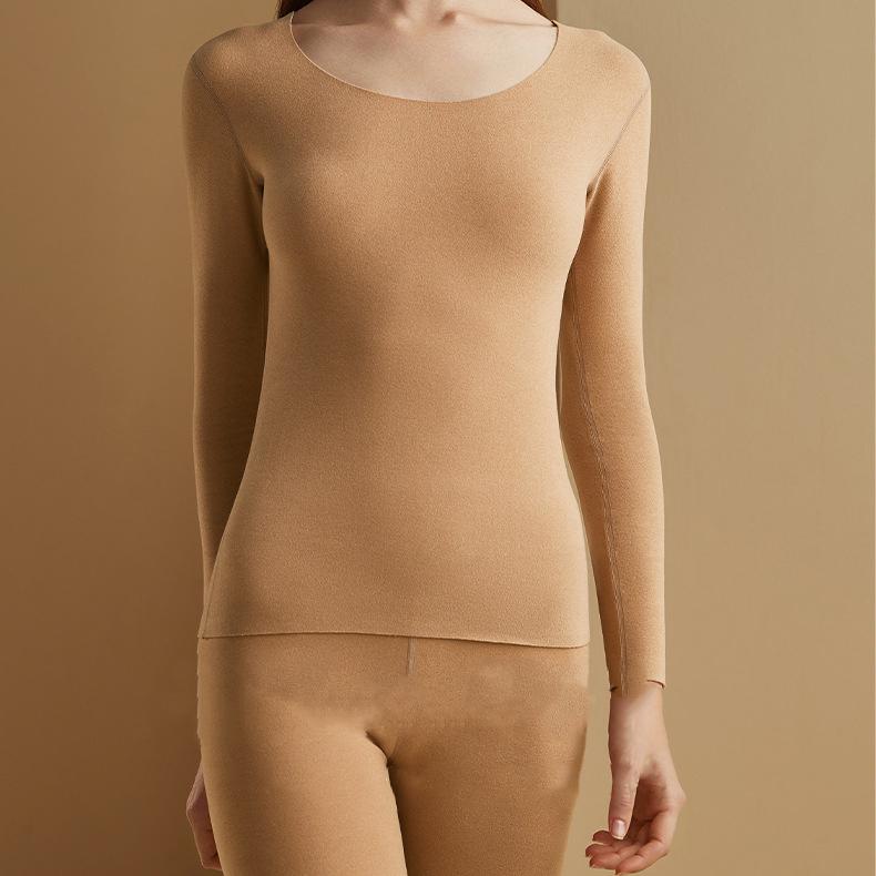 Vrouwen Thermisch Ondergoed Heren Winterkleding Naadloze Dikke Dubbele Laag Warme Lingerie Vrouwen Thermische Kledingset Vrouw 2 Stuks