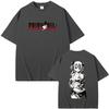Hot‑Sale Anime Fairy Tail Lucy Heartfilia Double‑Sided Graphic Print Unisex Fashion Casual Men's Loose Streetwear Short‑Sleeve T-shirt