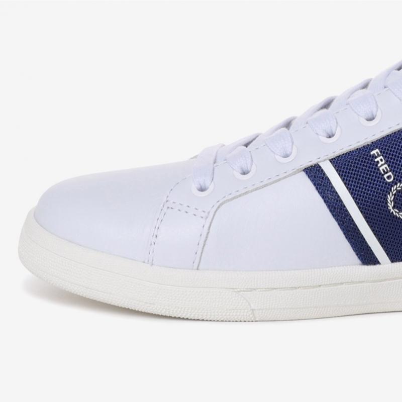 Fred Perry White Leather Sneakers B721