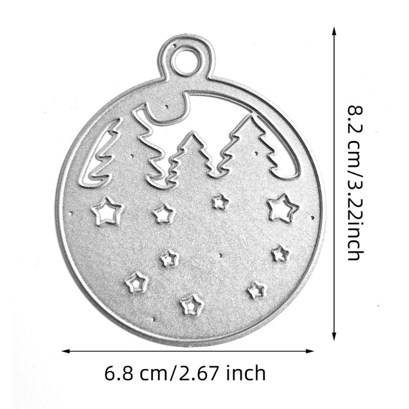 Christmas Pendant Metal Cutting Dies DIY Craft Carbon Steel Embossing Template Stencil Scrapbooking for Card Die Cuts