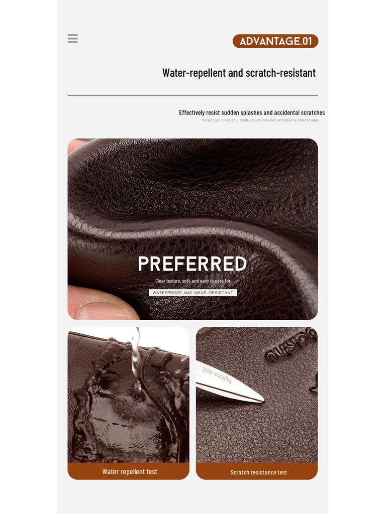 Men's High-End Vertical Crossbody Business Bag - Large Capacity Casual Messenger Briefcase