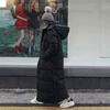 Giacca Lunga Imbottita in Cotone Donna 2025 Nuova Moda Coreana Sopra il Ginocchio Parka Invernale Femminile Spessa Nera Giacca Imbottita in Cotone