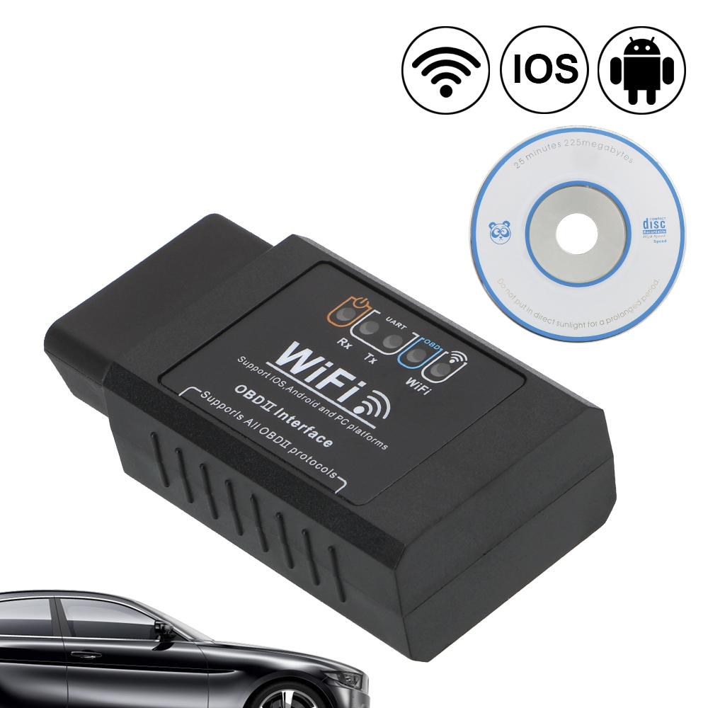 Check Engine Light Diagnostic Tool ELM327 WIFI OBDII Scan Tool OBD2 for iOS & Android Car Detector Automotive Diagnostic Scanner