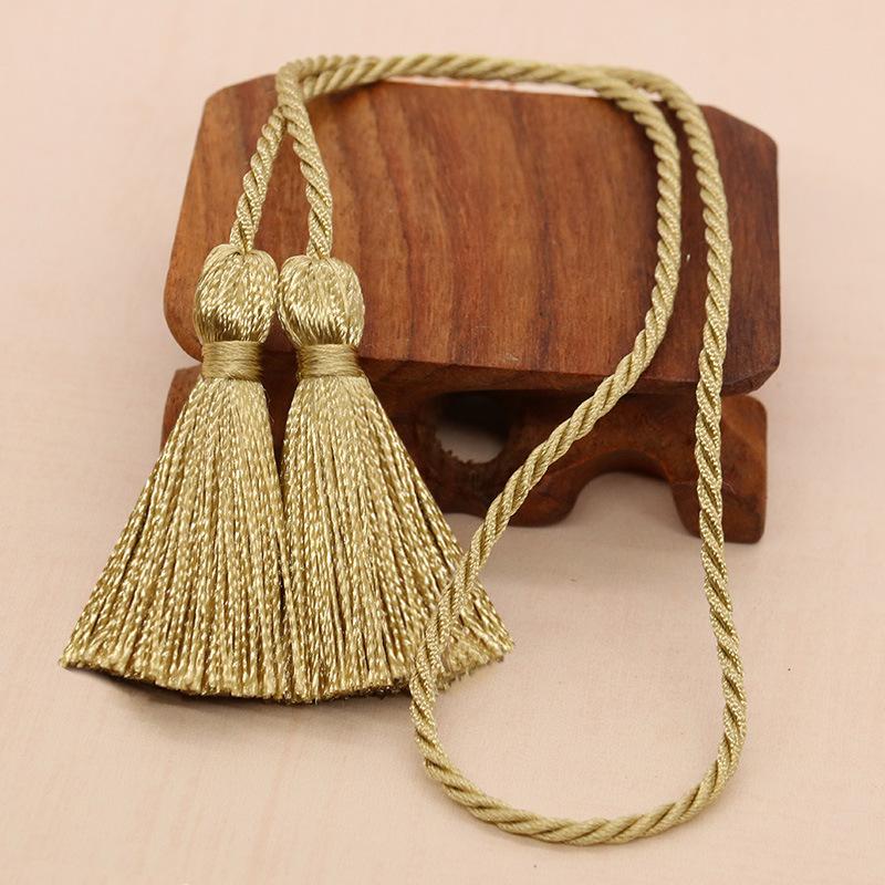 2-10Pcs 54cm Long Rope Double Fringe Trim Tassels Handmade Silk Bookmark Tassel For Curtain Decoration DIY Craft Sewing Supplies