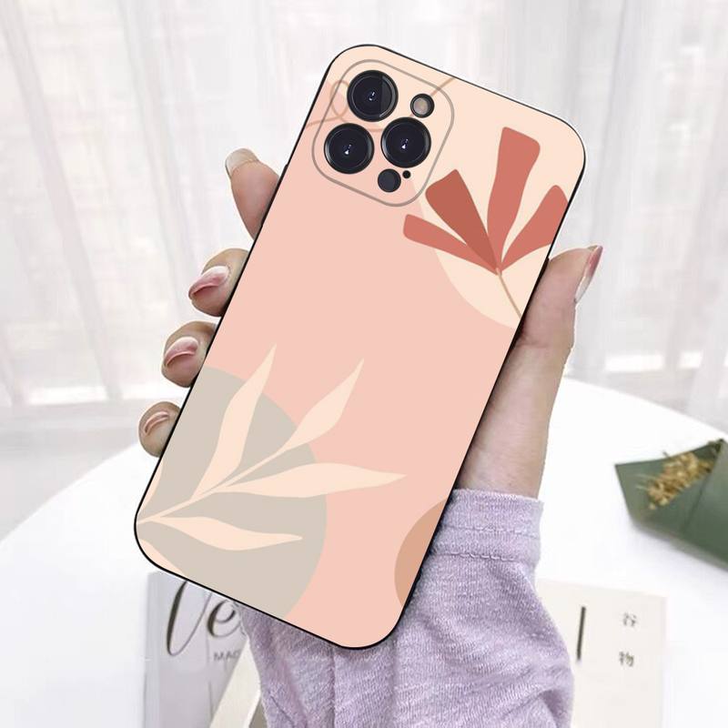 Watercolor Paint Flower Leaf Phone Case Silicone Soft For Iphone 14 13 12 11 Pro Mini XS MAX 8 7 6 Plus X 2020 XR Shell