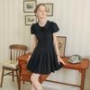 Deondeulob Dd_Frill Sailor Lace Collar Mini Dress_Black