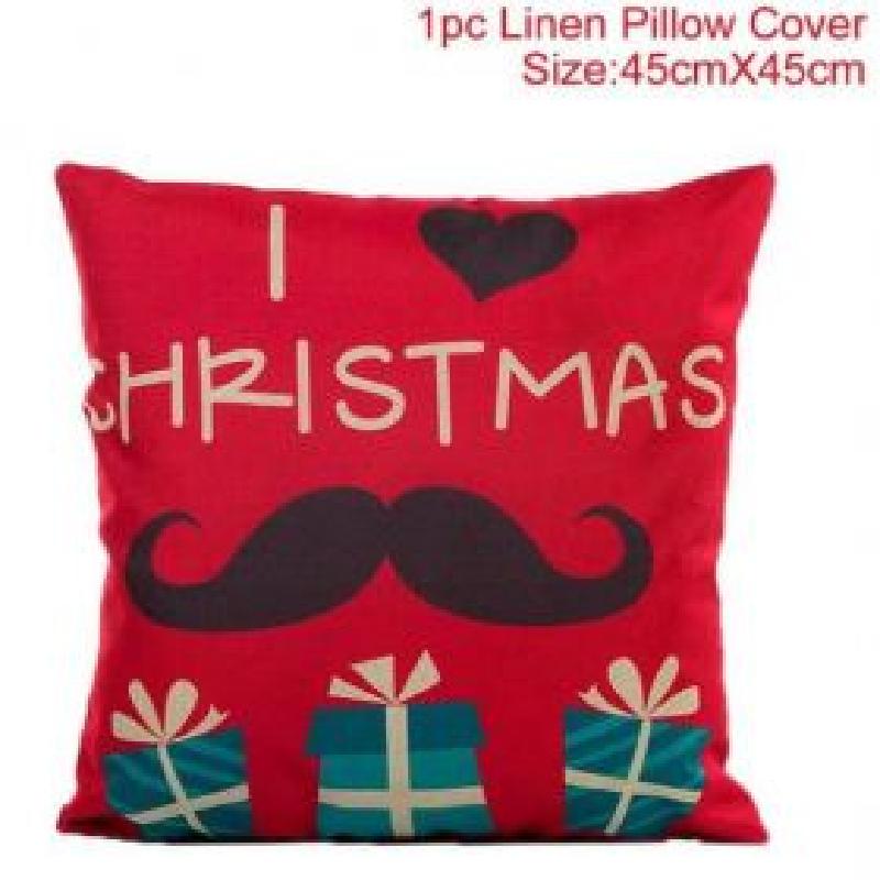 45cm Christmas Cushion Cover Merry Christmas Decorations For Home  Xmas Christmas Ornaments New Year Gifts