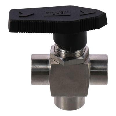 3 Way Ball Valve 1/4“ Air Tube Hand Valve Thread Spring Check Valve   Water Pipe Flow Control