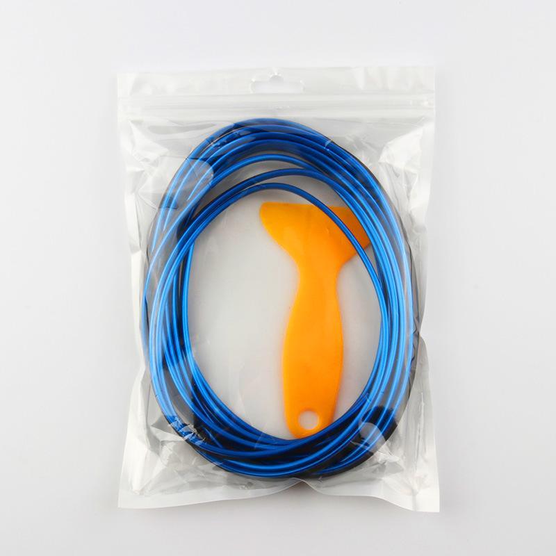Car Interior Decorative Strip: 5-Meter Dashboard and Door Panel Liner for Modification.