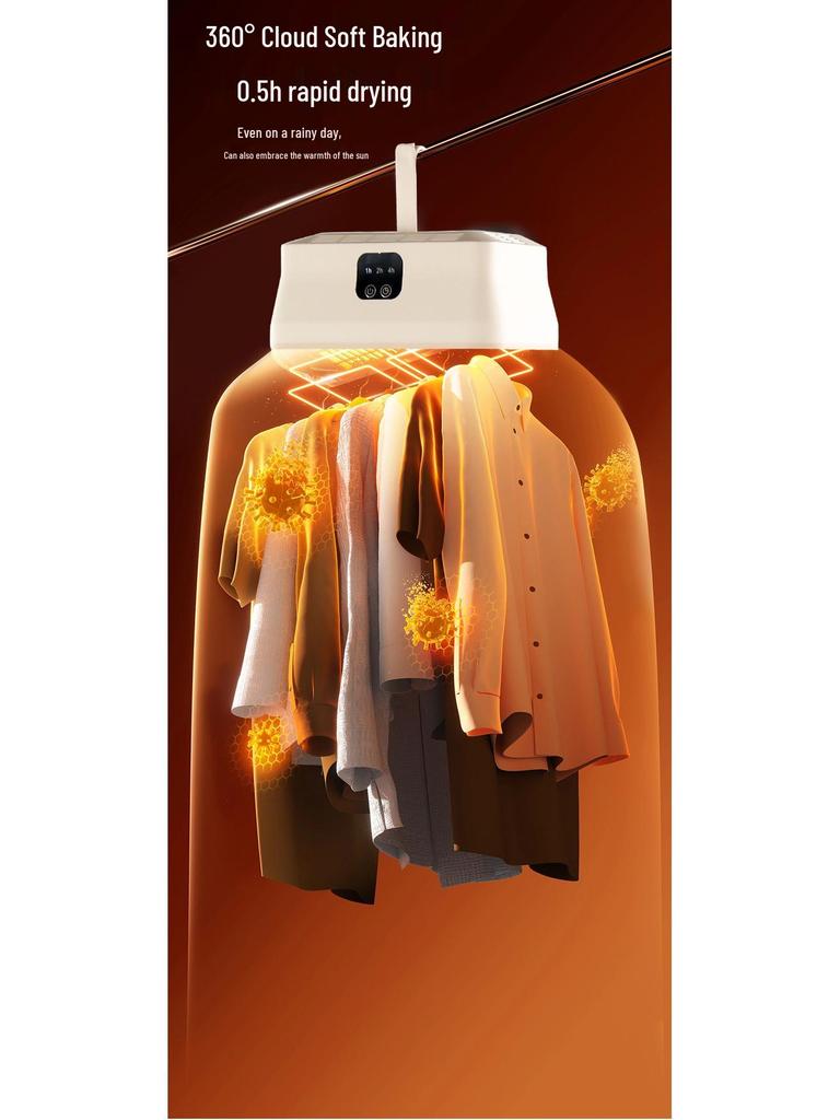 Portable Household Clothes Dryer and Ironing Wardrobe