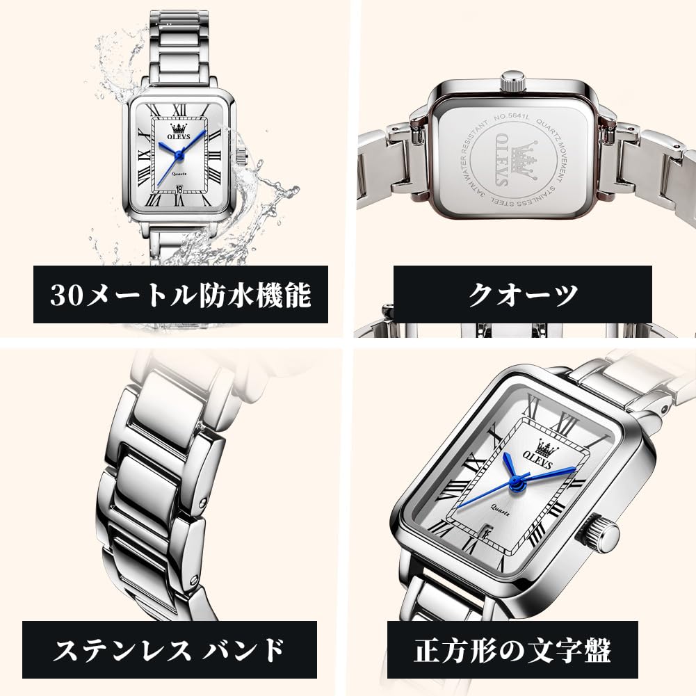 OLEVS Quartz Simple and A Perfect Gift for Women's Watch, Elegant, Luminous, White. Women.