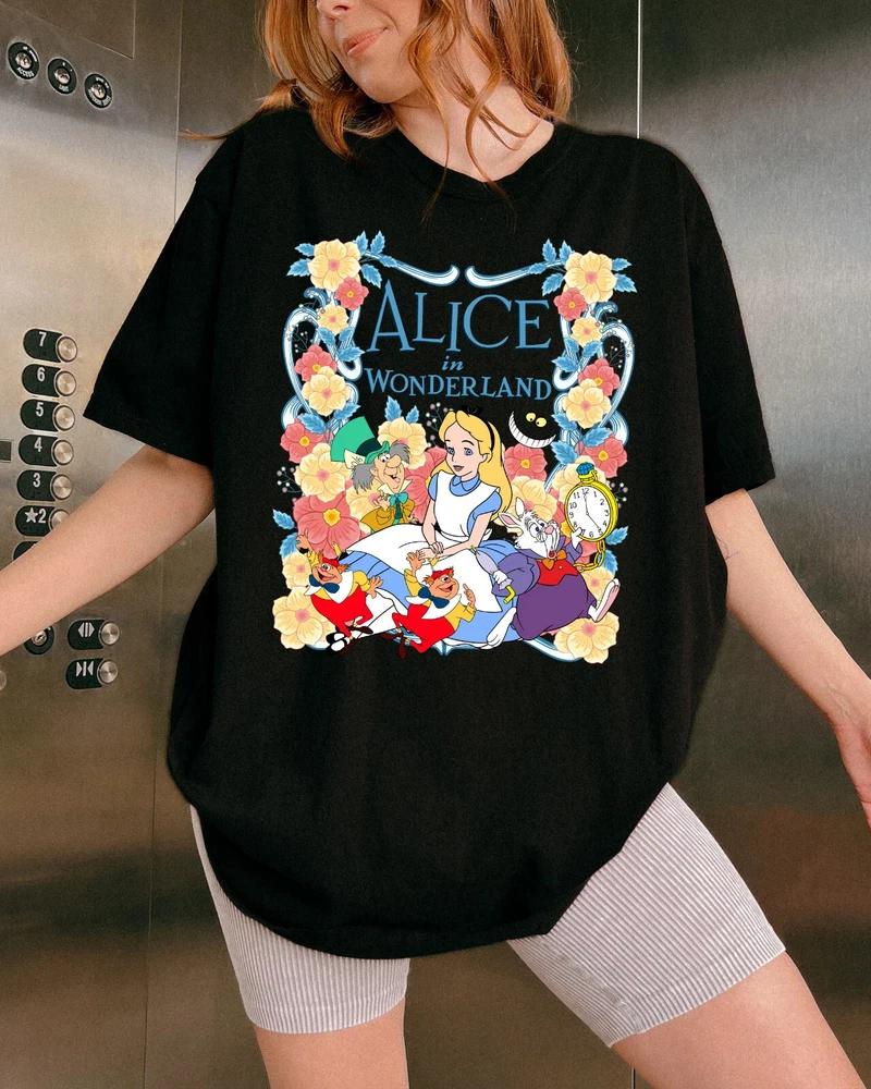 Alice In Wonderland Group Unisex T Shirt Adult 2025 S