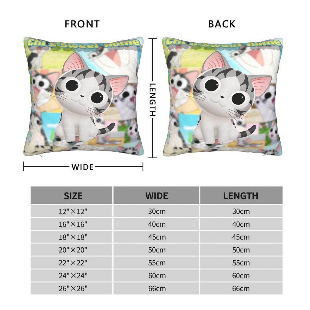 C-Chis S-Sweet H-Home Cat Pillowcases Morden Pillow Case For Living Room Chair Custom Pillow Cover