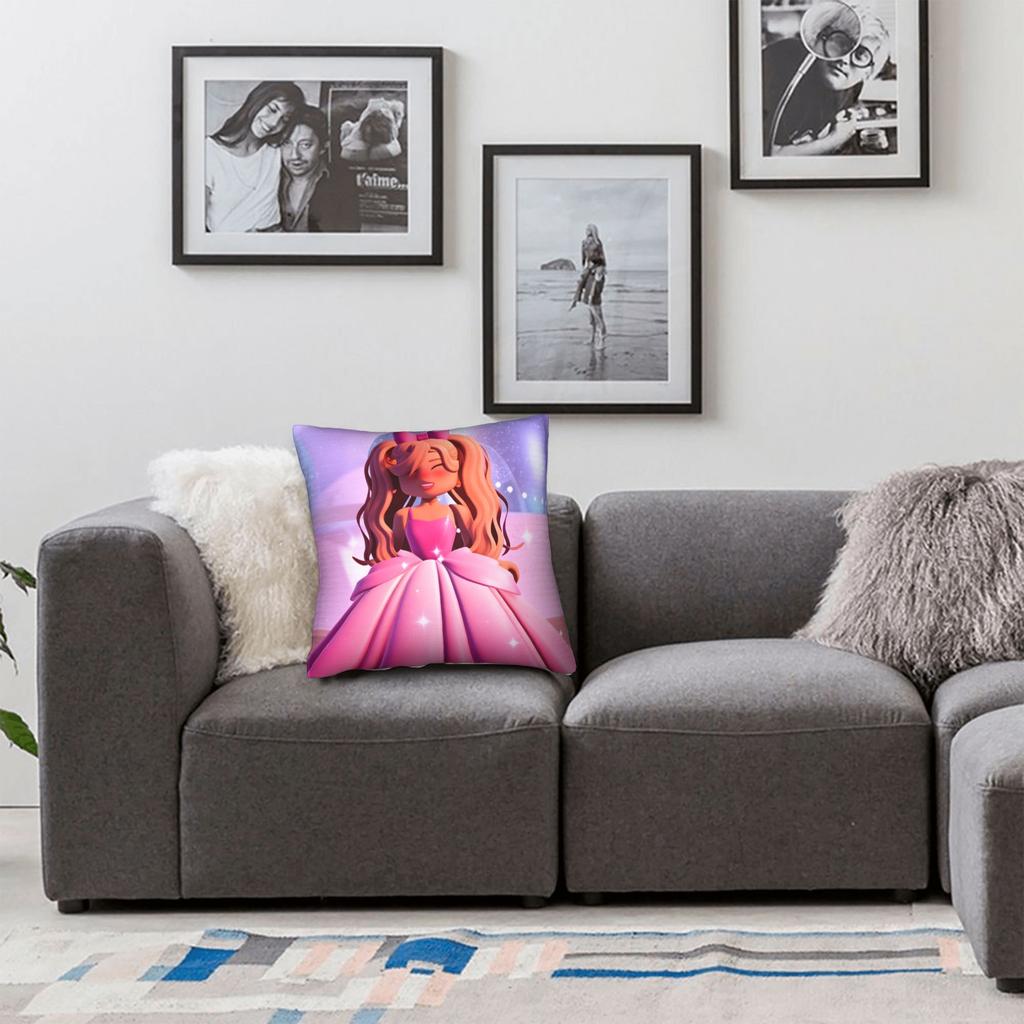 Pillow Cover Girls Game Royale High Novelty Pillow Case For Couch Sofa Bedroom Pillowcases