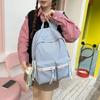 Schoolbag high value Mori small fresh plaid girl heart travel backpack Korean version ins style student party class backpack