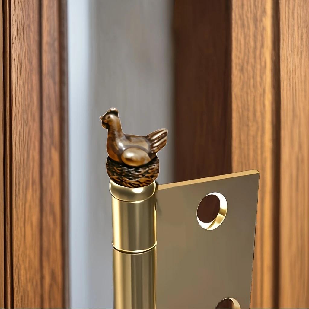 1Pc Festival Decorations Bronze Door Hinges Animal Designs As Well As Magnetic Cabinets And Decorative Statues For Home Offices