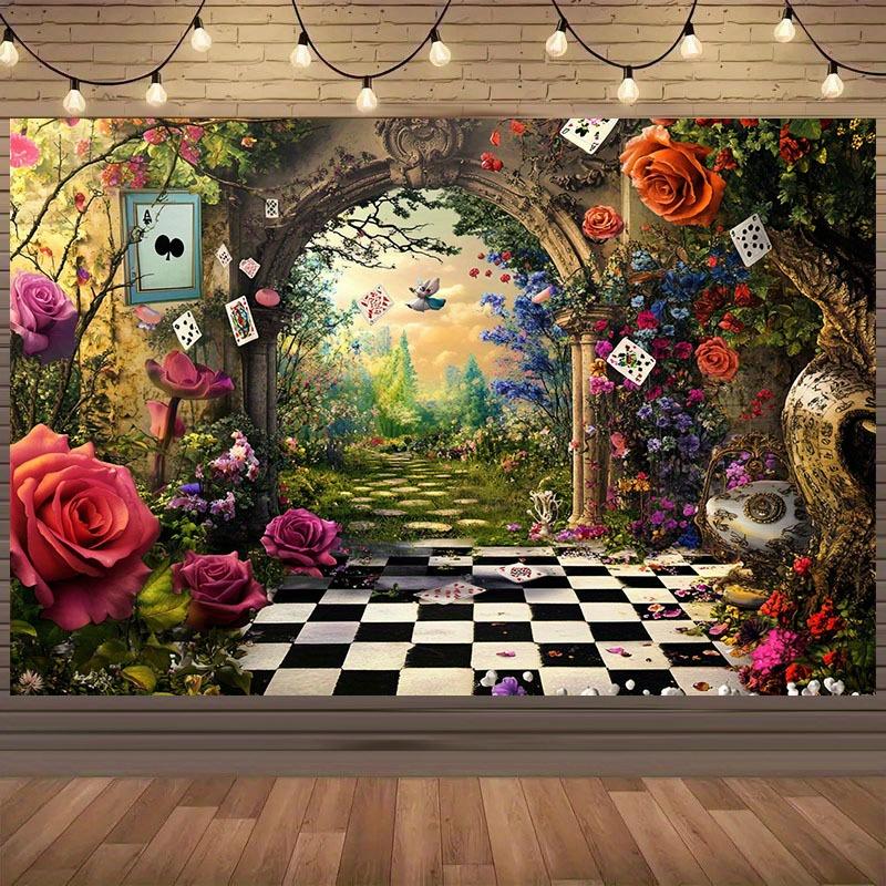 2D flat banner 1 piece backdrop: Dreamy Wonderland! The perfect choice for Halloween adult parties and themed photography