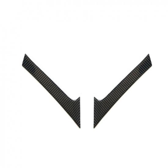 2Pcs Carbon Fiber Interior Rear Door Pull Cover Trim For Toyota Camry 2007-2011