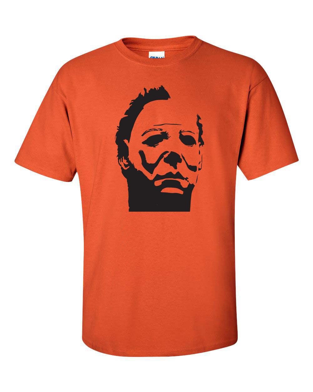 Halloween Michael Myers Movie Mask Funny T shirt Tee XXXL