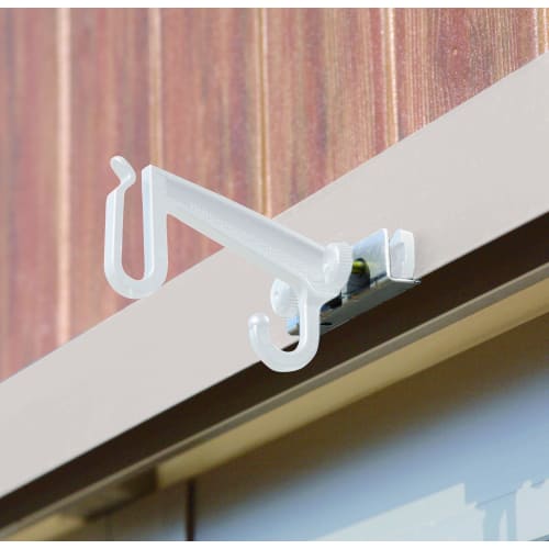 Watanabe Industrial Curtain Hanger Type 7 (2-Piece), White, Made In Japan, SH-07WH, Approx. 30cm X 52cm (H)