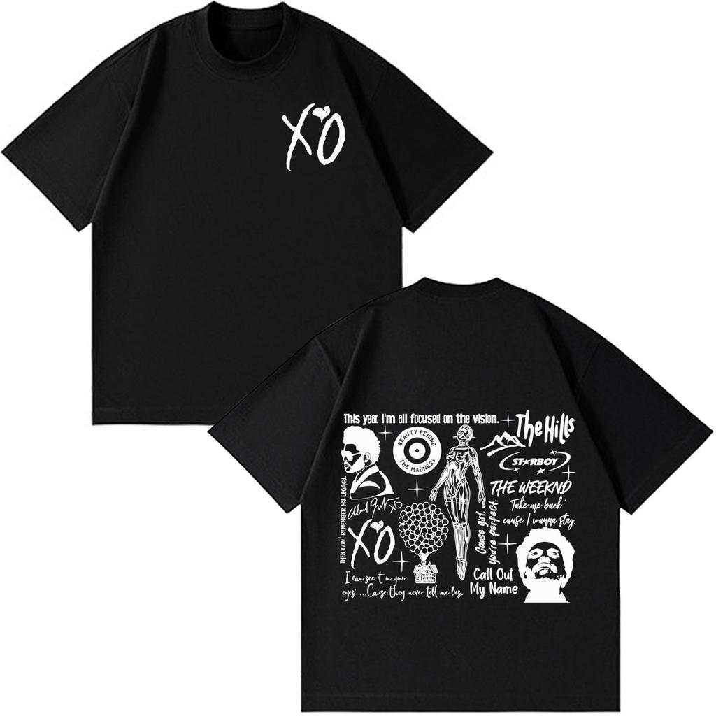 The Weeknd After Hours Til Dawn Tour 2026 Merch Camiseta Unisex Moda Unisex Camiseta de Verano Manga Corta Hiphop Camisetas Oversize