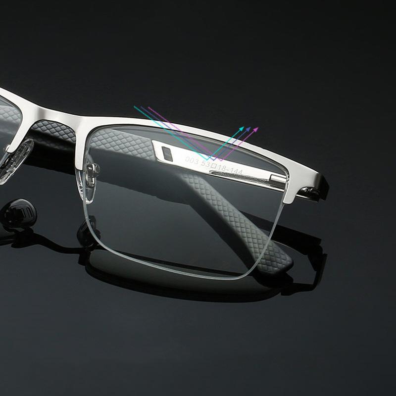 Очки для чтения Деловые линзы для чтения с металлическим каркасом Оптические очки — фото 4